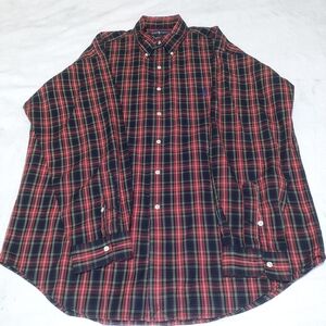 Polo Ralph Lauren Red and Black Plaid Button Down Shirt